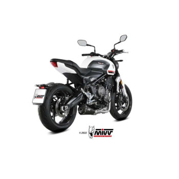 Ligne complète Mivv DELTA RACE Inox noir (T.022.LDRB) Triumph Trident 660