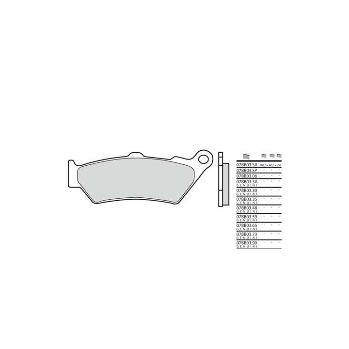 BREMBO sinter brake pads 07BB03LA