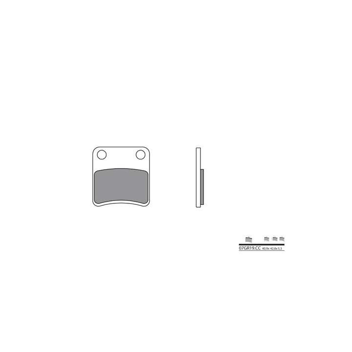 BREMBO 07GR19CC organic brake pads