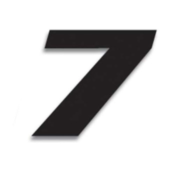 Numéros de course 7 (x3) SX 200x250mm Numéros de course 7 (x3) SX 200x250mm