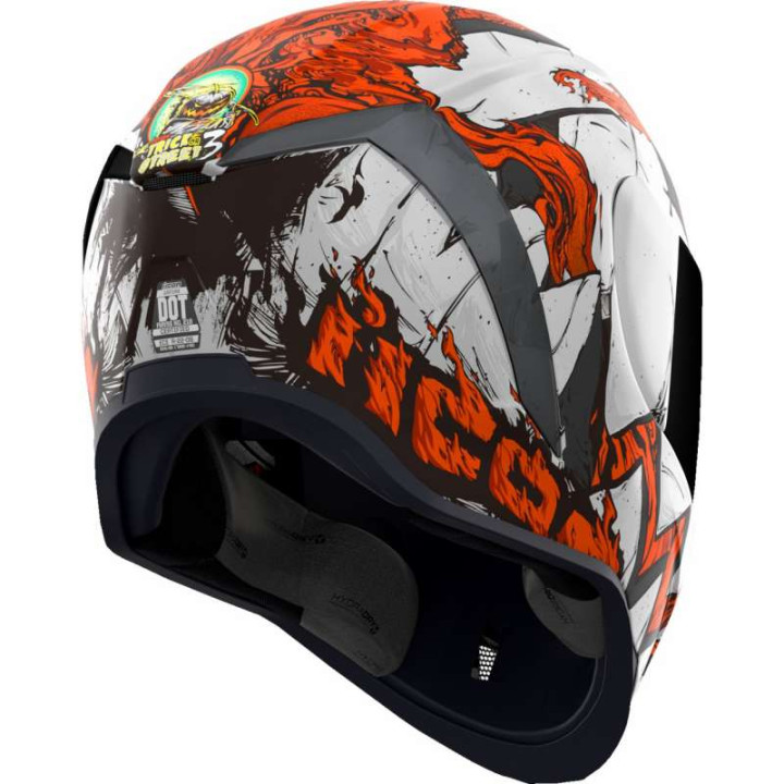 Icon AIRFORM TRICK OR STREET 3 White motorcycle helmet