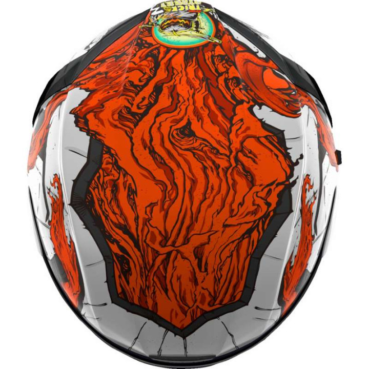Icon AIRFORM TRICK OR STREET 3 White motorcycle helmet