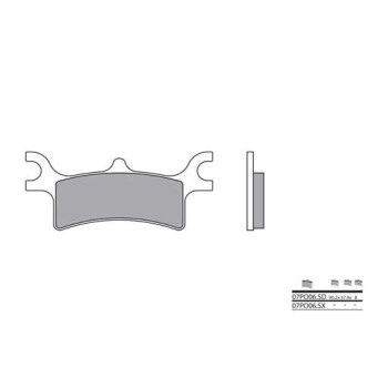 Plaquettes de frein sinter BREMBO 07PO06SD