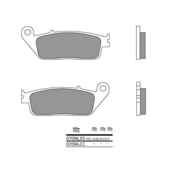 Plaquettes de frein sinter Brembo 07096XS