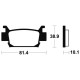 BENDIX MO329 Sintered Metal Brake Pads