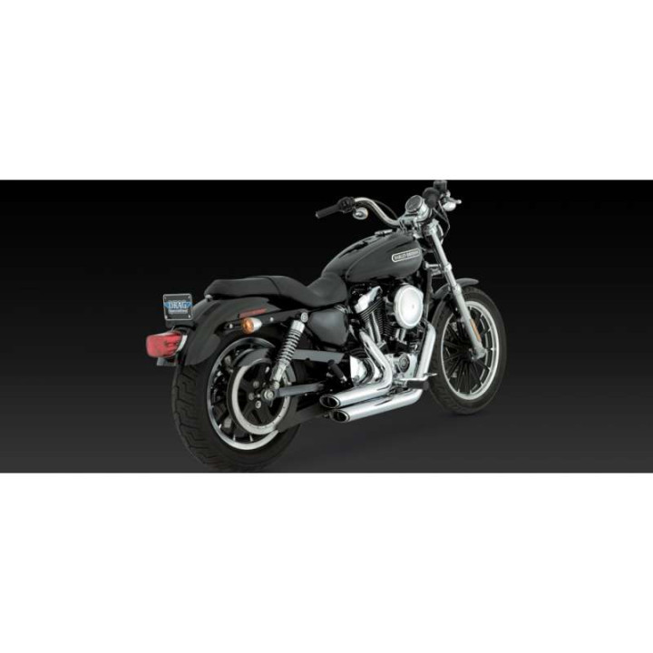 Ligne complète Vance & Hines SHORTSHOTS chromé (17219) Harley SPORTSTER 04-13