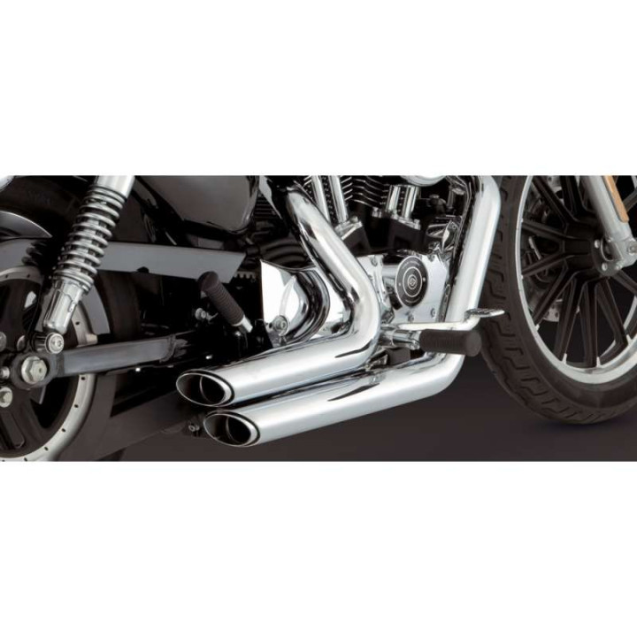 Ligne complète Vance & Hines SHORTSHOTS chromé (17219) Harley SPORTSTER 04-13