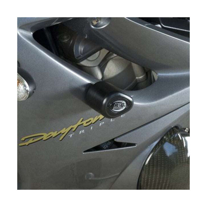 Tampons de protection R&G AERO (CP0309BL) Triumph 675 DAYTONA 06-12