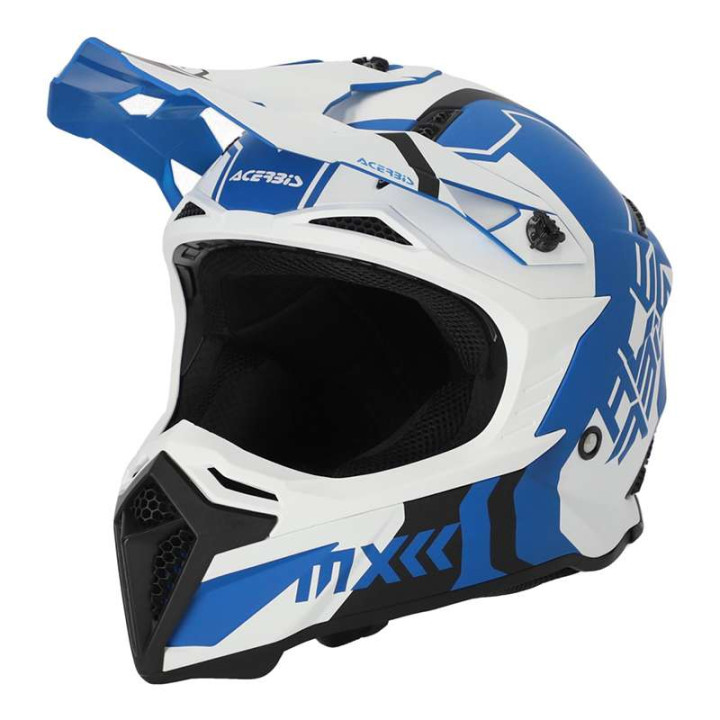 Casque moto cross Acerbis PROFILE 5 22.06 BLANC/BLEU