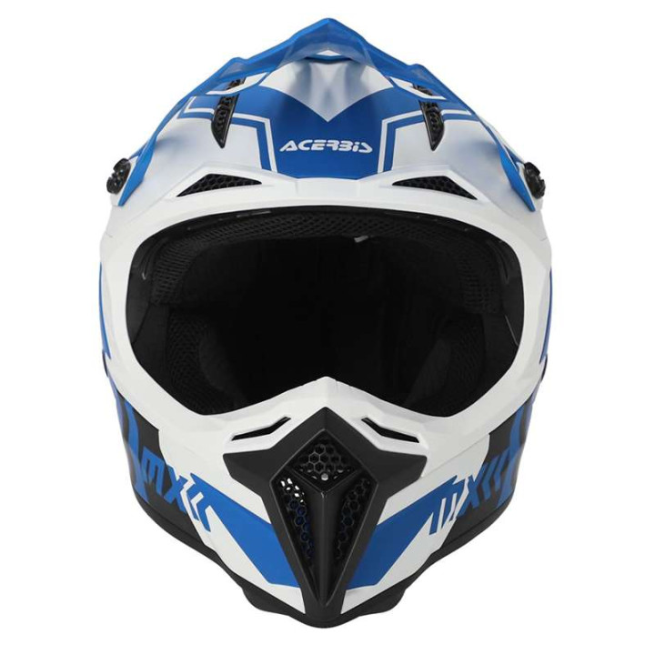 Casque moto cross Acerbis PROFILE 5 22.06 BLANC/BLEU