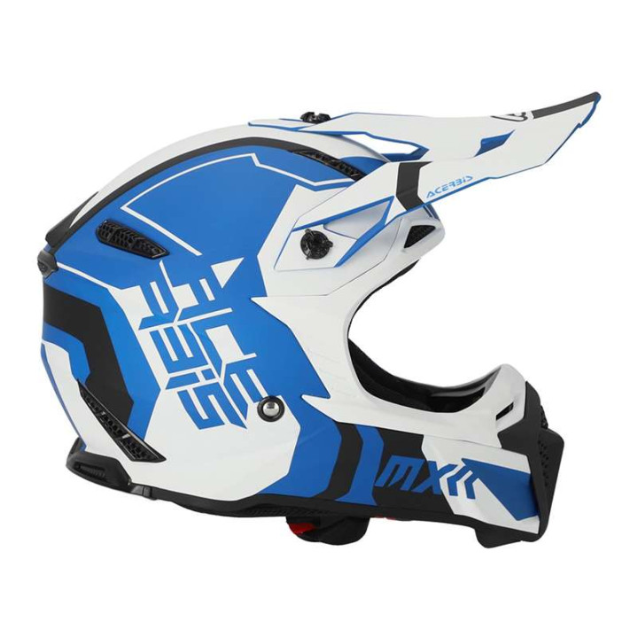 Casque moto cross Acerbis PROFILE 5 22.06 BLANC/BLEU