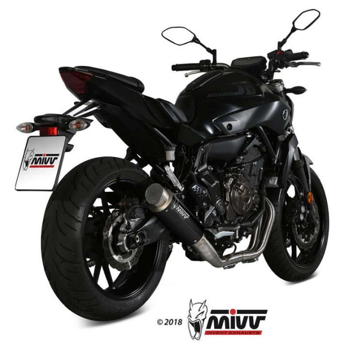 Complete line Mivv GP PRO Inox black (Y.045.LXBP) Yamaha MT-07