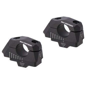 Rehausseur avec déport SW-Motech 28mm Noir BMW F850GS/Adventure (LEH.00.039.31100/B)