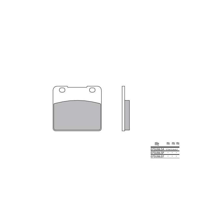 Brake pads sinter BREMBO 07SU06SP