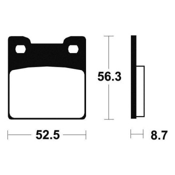 Plaquettes de frein métal fritté BENDIX MR201