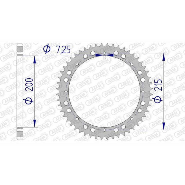 AFAM Alu Crown 52 teeth not 520 type 72301 KTM GS 390