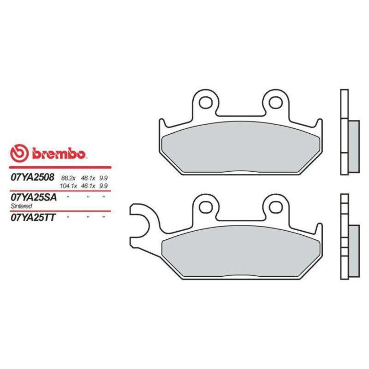 Brembo organic brake pads 07YA25SA