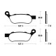 Brake plates metal fried Tecnium MR354