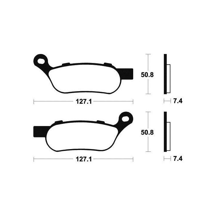 Brake plates metal fried Tecnium MR354