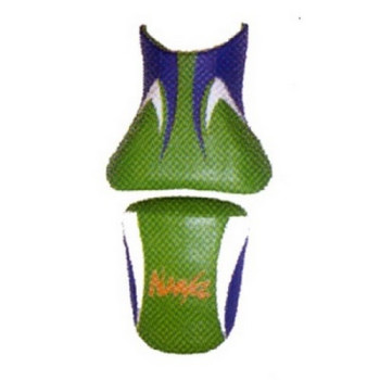 Saddle cover Bagster (2090D) Green/Blue From China/White/Letters Mastic Kawasaki ZX6 R 98