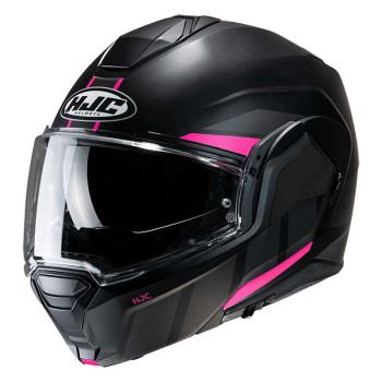 Casque moto modulable HJC I100 BEIS NOIR/ROSE