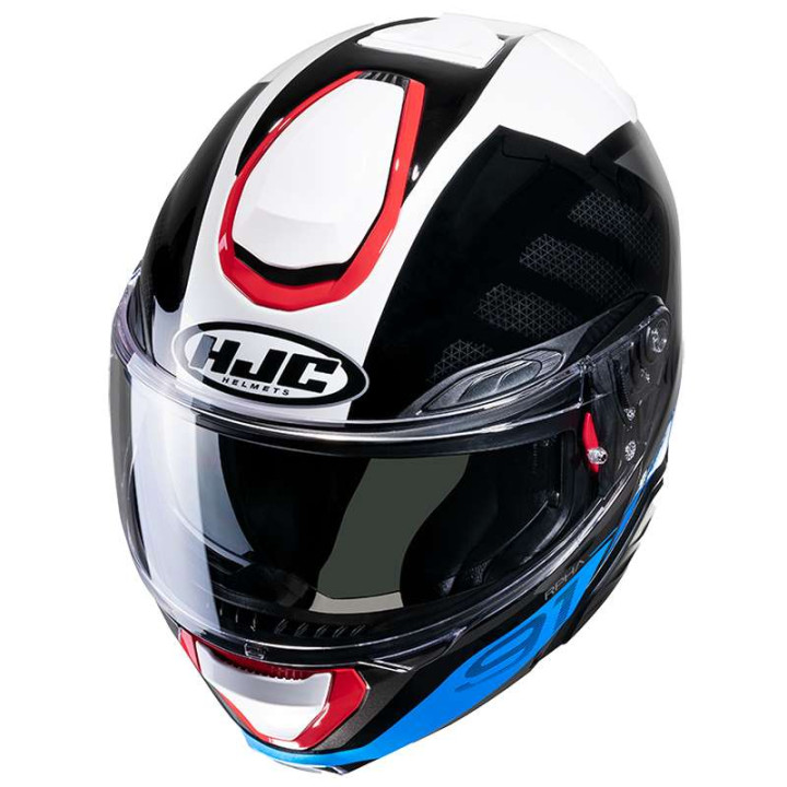 Modular motorcycle helmet HJC RPHA 91 RAFINO BLACK/BLUE/BLACK