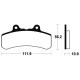 Plaquettes de frein organique BENDIX MA158