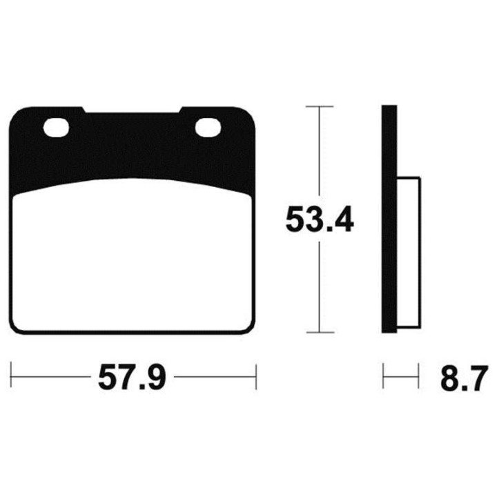 Plaquettes de frein moto métal fritté Bendix MF77
