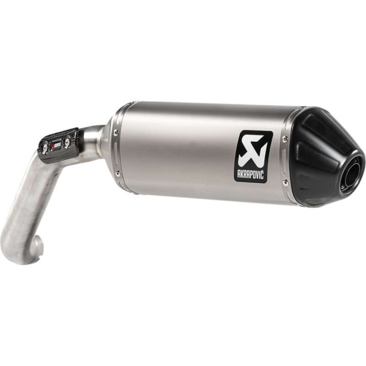 Silencieux homologué AKRAPOVIC Titane Moto Guzzi V85 TT (S-MG8SO2-HFTT)
