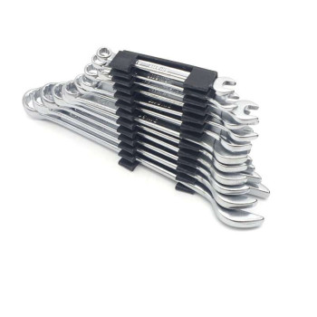 Jeu de 12 Clés plates et oeil Brazoline 6 à 22 mm