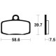 Brake pads metal fried BENDIX MO385