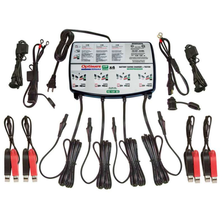 Battery charger Tecmate OPTIMATE LITHIUMx4 12V 2-30Ah