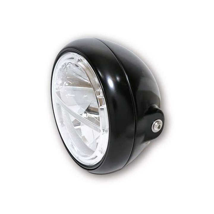 HIGHSIDER VOYAGE BLACK 7-inch LED motorcycle headlight (side mount)