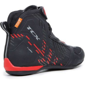 Baskets moto TCX R04D WP Noir/Rouge