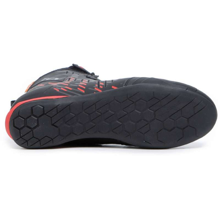Baskets moto TCX R04D WP Noir/Rouge