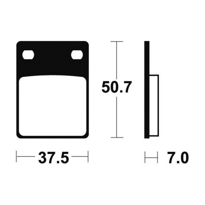 Brake plates organic motorcycle Bendix MA106