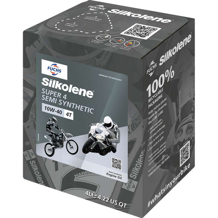 Engine oil Silkolene SUPER 4 10W40 4 litres