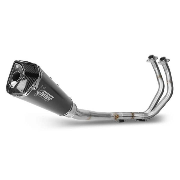 Complete line Mivv DELTA RACE Inox Black high pos. (Y.045.LDRB) Yamaha MT-07