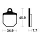 Plaquettes de frein racing Carbone BENDIX MCR343