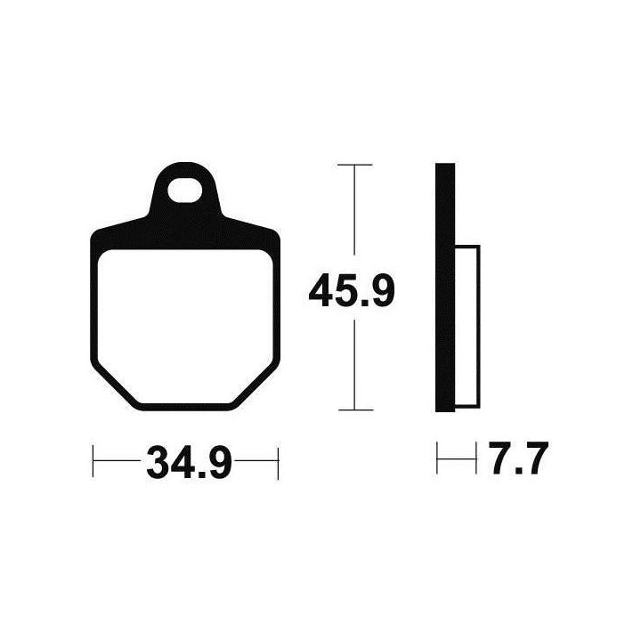 Plaquettes de frein racing Carbone BENDIX MCR343
