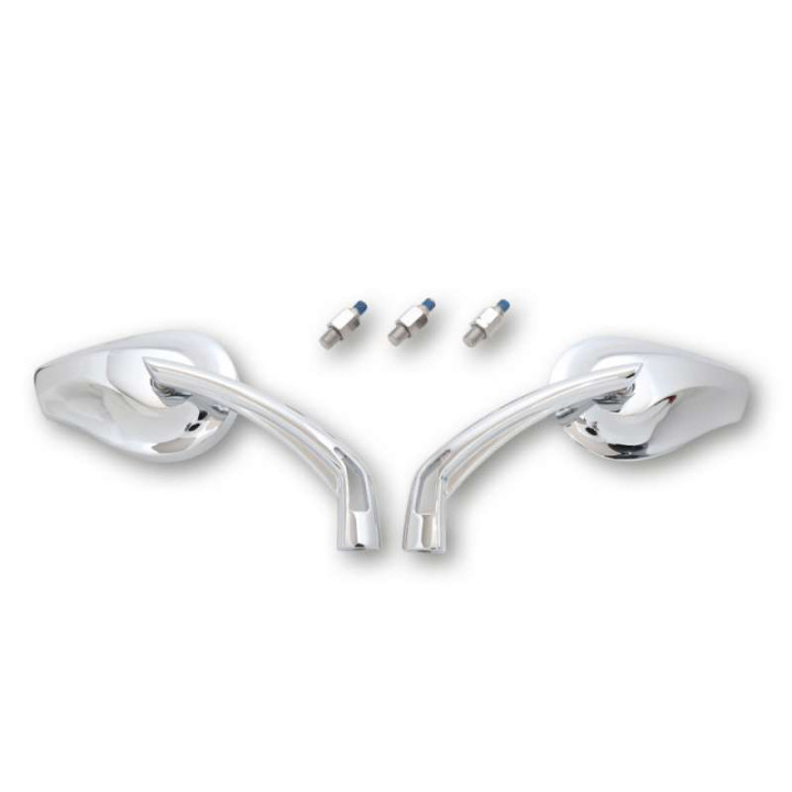 Motorcycle mirrors HIGHSIDER PHOENIX 2 CHROME