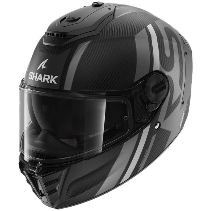 Motorcycle helmet Shark SPARTAN RS CARBON SHAWN MAT Black/Grey