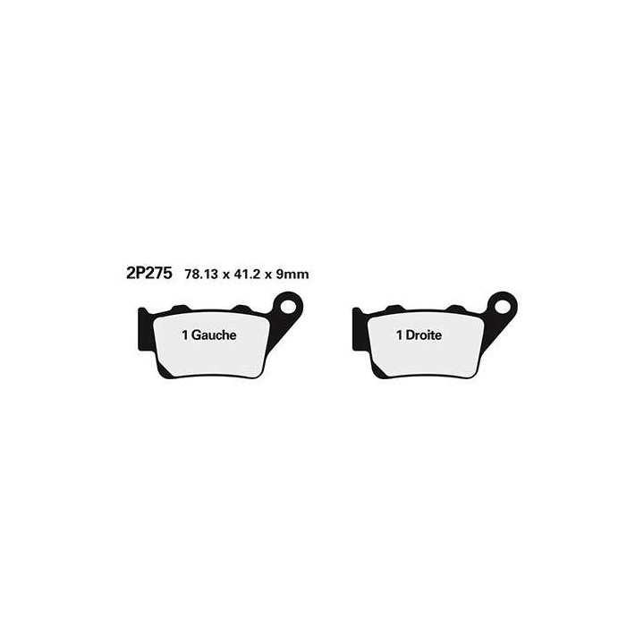 Plaquettes de frein semi-metal Nissin 2P-275GS