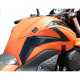 Bagster orange/deco gloss black tank mat (1545LD) Kawasaki Z750 (Bagster special series)