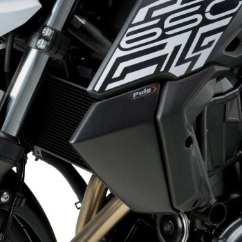 Écopes de radiateur Puig Noir mat (9371J) Kawasaki Z650