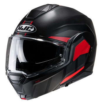 Casque moto modulable HJC I100 BEIS NOIR/ROUGE