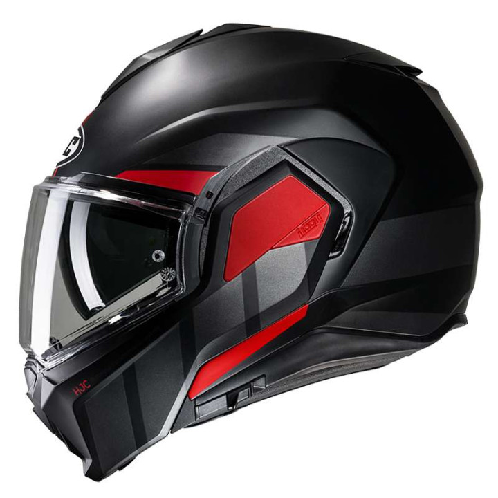 Casque moto modulable HJC I100 BEIS NOIR/ROUGE
