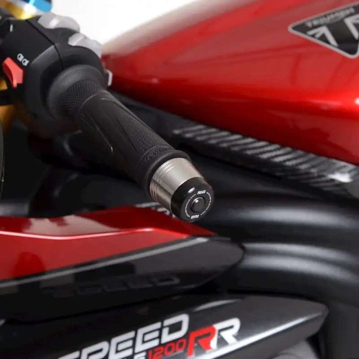 Embouts de guidon R&G (BE0142SS) Ducati Multistrada V4/Pikes Peak/Rally/V4S/Sport/Streetfighter V2/V4/V4S/Husqvarna Norden 901
