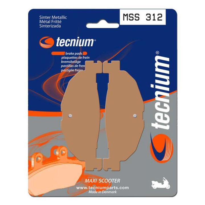 Plaquettes de frein arrière Tecnium MSS312 Yamaha T-Max 500/530 04-