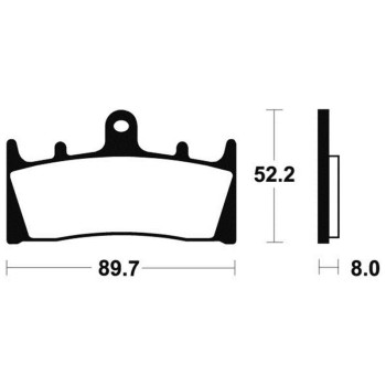 Plaquettes de frein racing Bendix MCR186